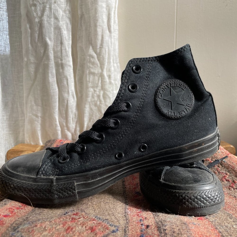 Converse Chuck Taylor All Star High Top All Black Unisex Shoes